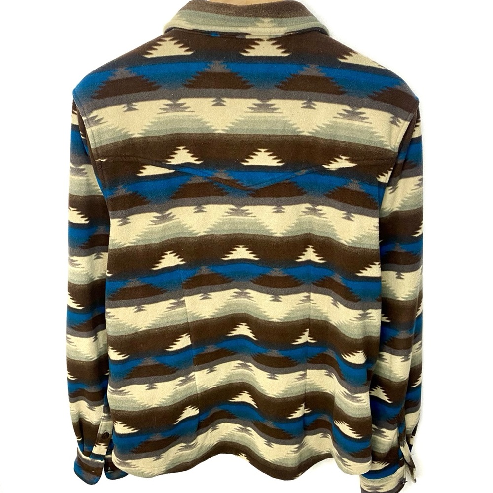 Outback Trading Company Women’s Essence Aztec Fleece Flannel Shirt Jacket XL - Picture 7 of 10